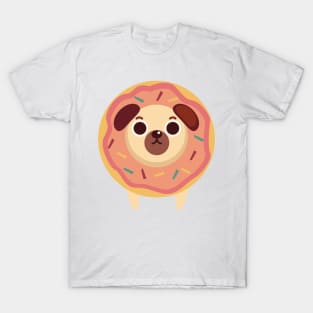 Pug Dog Donut T-Shirt